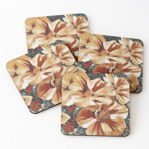 Item preview, Burnt Sienna Nasturtium designed and sold by ladyinthemitten.