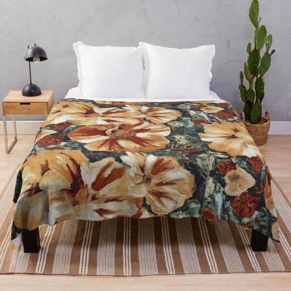Item preview, Burnt Sienna Nasturtium designed and sold by ladyinthemitten.