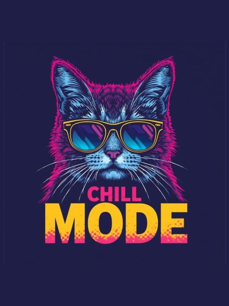 Thumbnail 4 of 4, iPhone Case, Chill Mode Cat Meme designed and sold by InkFun.