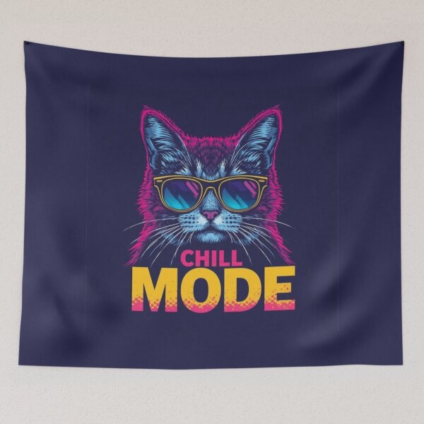 Item preview, Chill Mode Cat Meme designed and sold by InkFun.