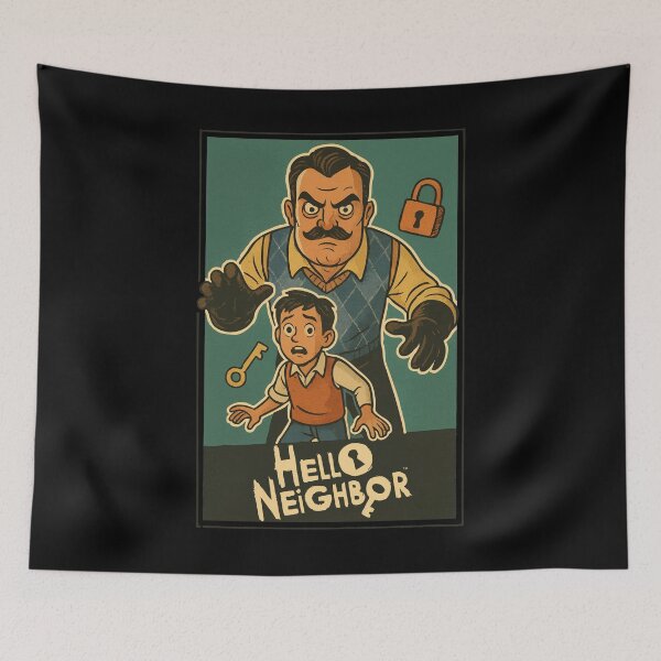 Item preview, Hello Neighbor Game Related Retro Comic Style designed and sold by Bongocomic.