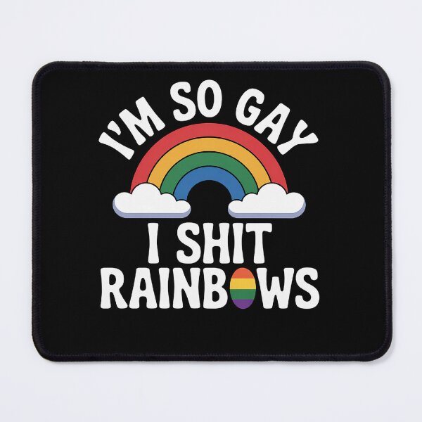 Item preview, I'm So Gay I Shit Rainbows Funny LGBT Gay Pride Parade Love designed and sold by AmparoBoyle.