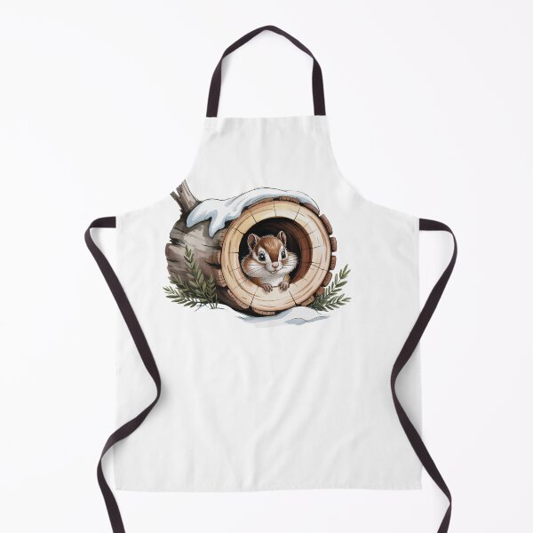 Item preview, Cute Winter Chipmunk in Snowy Log designed and sold by smilesupplyco..