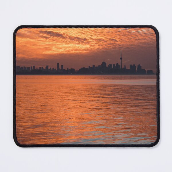 Item preview, Reflected Sunrise Sky Before Torontos Skyline Silhouette designed and sold by Georgia Mizuleva.