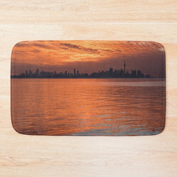 Item preview, Reflected Sunrise Sky Before Torontos Skyline Silhouette designed and sold by Georgia Mizuleva.