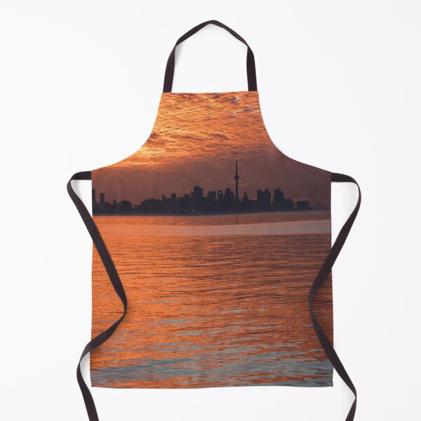 Item preview, Reflected Sunrise Sky Before Torontos Skyline Silhouette designed and sold by Georgia Mizuleva.