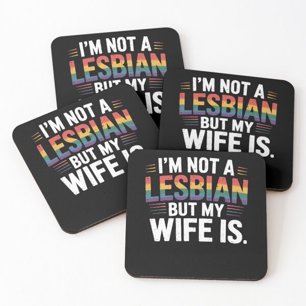 Item preview, I'm Not A Lesbian But My Wife Is LGBT Wedding designed and sold by FranzFriesen.