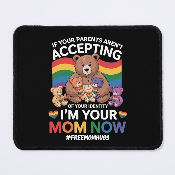 Item preview, If Your Parents Aren't Accepting I'm Your Mom Now LGBT Unisex Adult T-Shirt Black Small Classic Fit Crew Neck Short Sleeve LGBTQ Pride designed and sold by RayArmstrong.