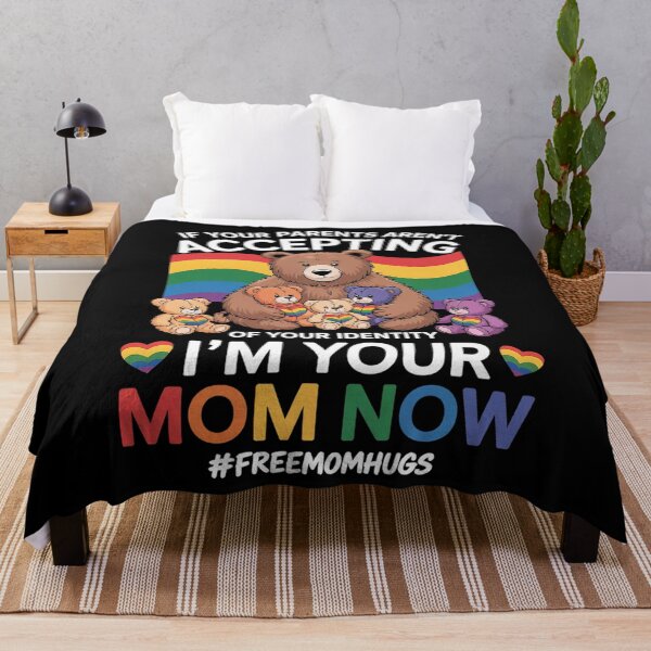 Item preview, If Your Parents Aren't Accepting I'm Your Mom Now LGBT Unisex Adult T-Shirt Black Small Classic Fit Crew Neck Short Sleeve LGBTQ Pride designed and sold by RayArmstrong.