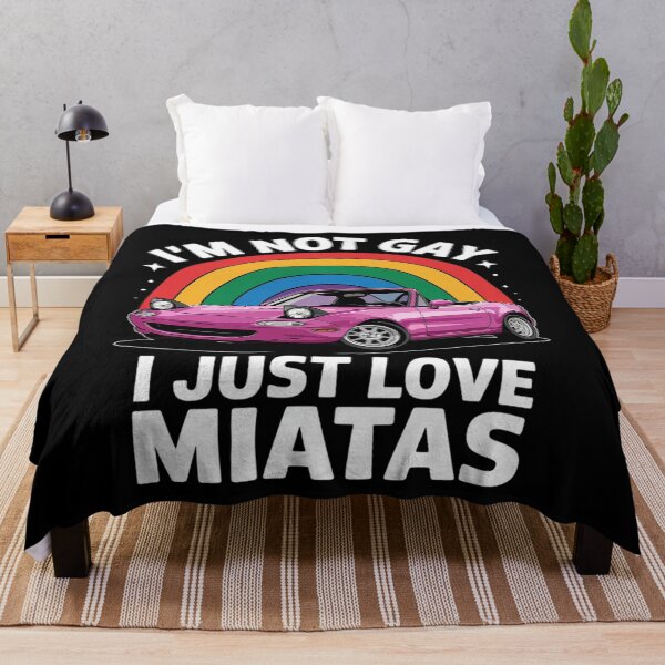 Item preview, I’m Not Gay I Just Love Miatas LGBT Rainbow Lesbian Pride designed and sold by HaileyRobel.
