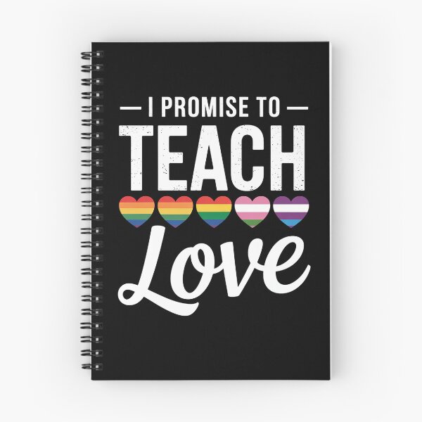 Item preview, I Promise To Teach Love LGBT-Q Pride Proud Ally Teacher designed and sold by MinaReinger.