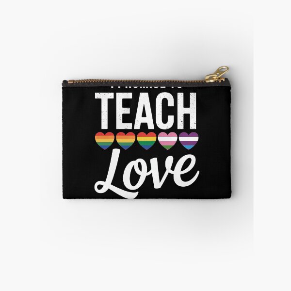 Item preview, I Promise To Teach Love LGBT-Q Pride Proud Ally Teacher designed and sold by MinaReinger.