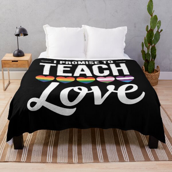 Item preview, I Promise To Teach Love LGBT-Q Pride Proud Ally Teacher designed and sold by MinaReinger.