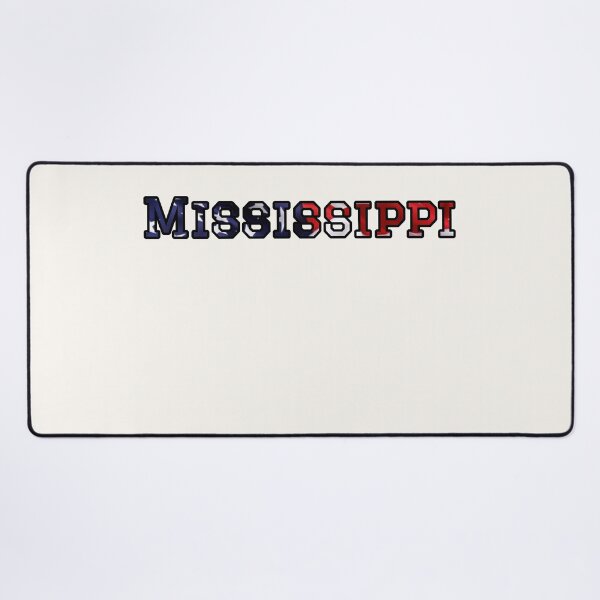 Item preview, Mississippi USA Flag Typography – Patriotic Stars and Stripes American Pride Design designed and sold by Long Family Gifts.