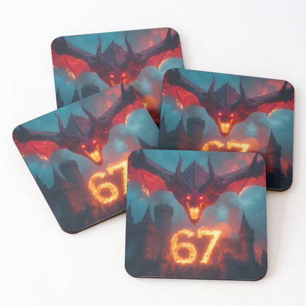 Item preview, Six Seven 6-7 Dragon Fire Flying designed and sold by The Funky Sprunki.