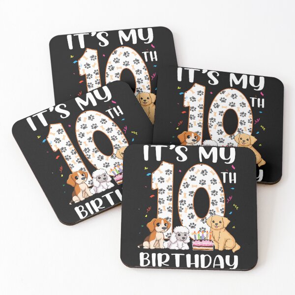 Item preview, It'S My 10Th Bday Dog Lover Theme 10 Years Old Puppy Dogs designed and sold by MadalynKiehn.