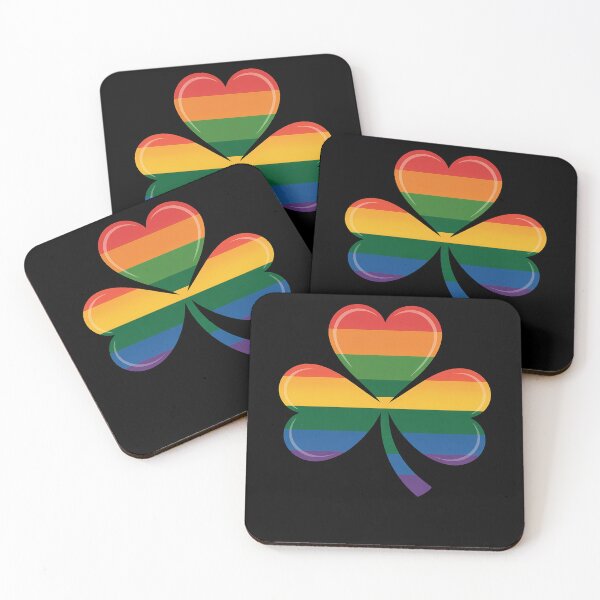 Item preview, Gay St Patricks Day shirt Rainbow Shamrock LGBT Pride designed and sold by MinaReinger.