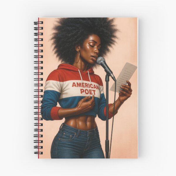 Item preview, American Poet red white blue designed and sold by Antuan Simmons.