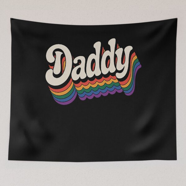 Item preview, Daddy, Gay Daddy Bear, Retro LGBT Rainbow, LGBTQ Pride designed and sold by DrewLeuschke.