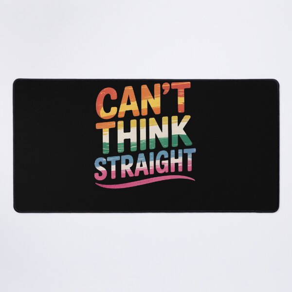 Item preview, Can't Think Straight Lesbian Orange Pink LGBTQ Pride Flag designed and sold by MinaReinger.