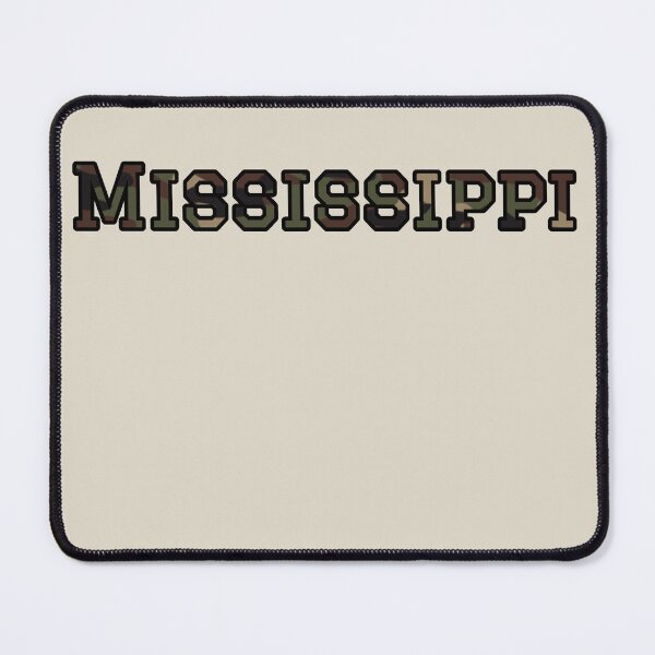 Item preview, Mississippi Camo Typography – Rugged Outdoor Military Style Design designed and sold by Long Family Gifts.