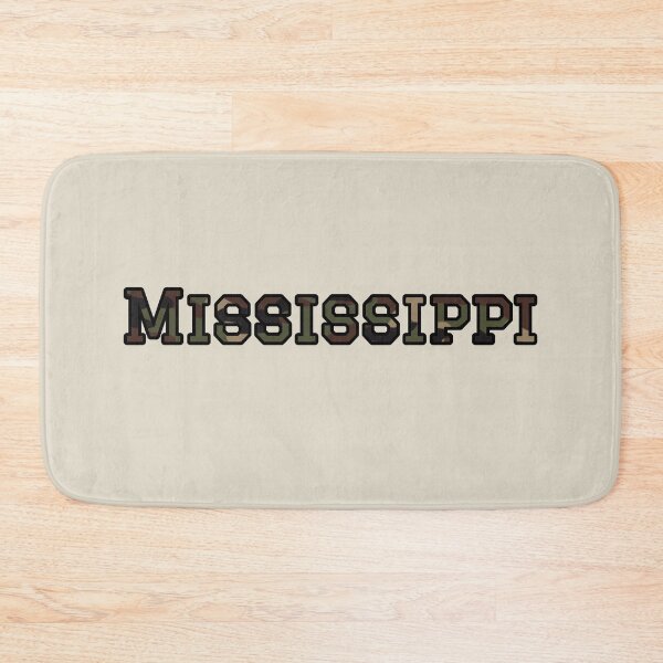 Item preview, Mississippi Camo Typography – Rugged Outdoor Military Style Design designed and sold by Long Family Gifts.