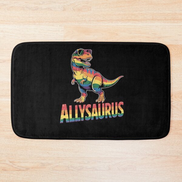 Item preview, Allysaurus LGBT Dinosaur Rainbow Flag Ally LGBT Pride 1 designed and sold by RansomFlatley.