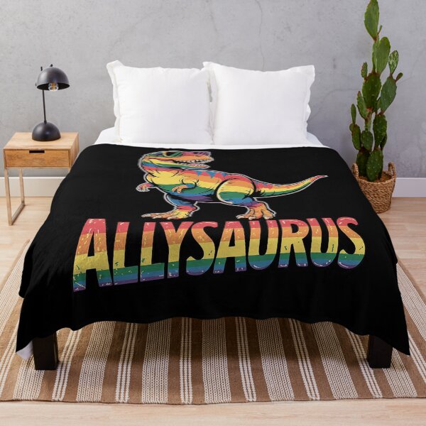 Item preview, Allysaurus LGBT Dinosaur Rainbow Flag Ally LGBT Pride 1 designed and sold by RansomFlatley.