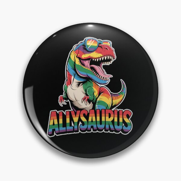 Item preview, Allysaurus LGBT Dinosaur Rainbow Flag Ally LGBT Pride designed and sold by HaileyRobel.