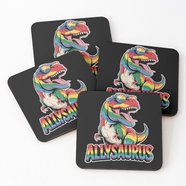 Item preview, Allysaurus LGBT Dinosaur Rainbow Flag Ally LGBT Pride designed and sold by HaileyRobel.