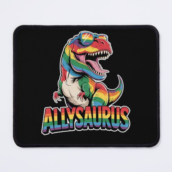 Item preview, Allysaurus LGBT Dinosaur Rainbow Flag Ally LGBT Pride designed and sold by HaileyRobel.