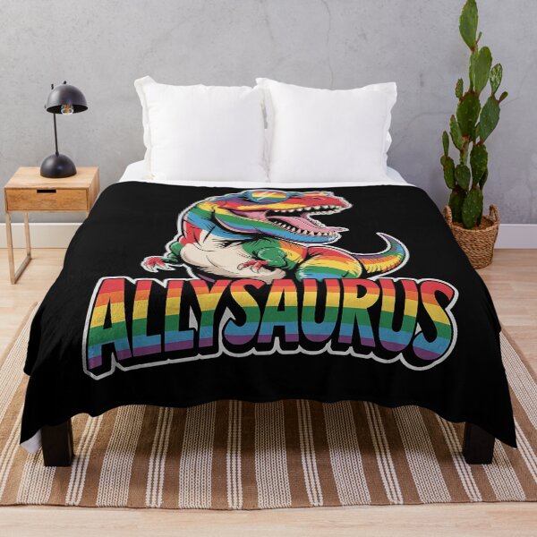 Item preview, Allysaurus LGBT Dinosaur Rainbow Flag Ally LGBT Pride designed and sold by HaileyRobel.