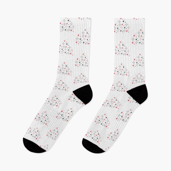 Item preview, Red and Black Star Tree – Minimal Aesthetic Geometric Design designed and sold by Uceepeace.
