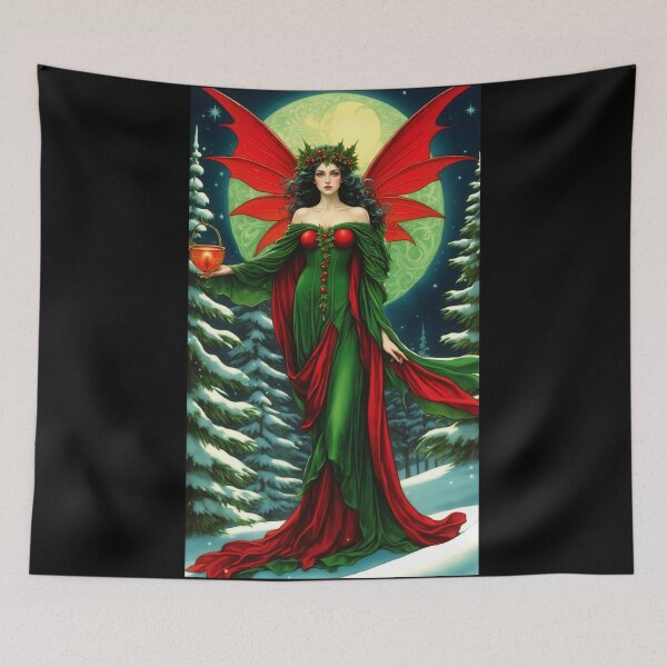 Item preview, Yuletide Fae:  Winter Lantern Solstice Spirit designed and sold by FaerieFusion.