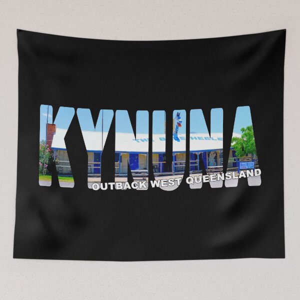 Item preview, KYNUNA Outback West Queensland - Quirky Blue Healer Hotel Pub designed and sold by Adam Gormley.