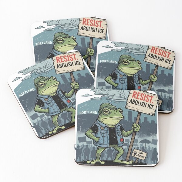 Item preview, Portland Frog Resist: Denim Vest Activist Protest Design  designed and sold by wilnickvisuals.