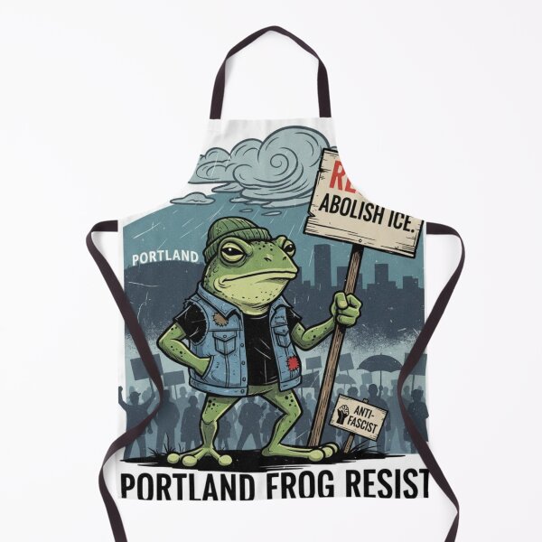 Item preview, Portland Frog Resist: Denim Vest Activist Protest Design designed and sold by wilnickvisuals.