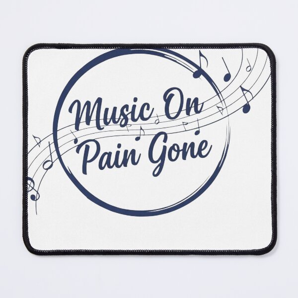 Item preview, Music On Pain Gone Logo. Music Therapy Concept Logo. designed and sold by ZyVoAli.