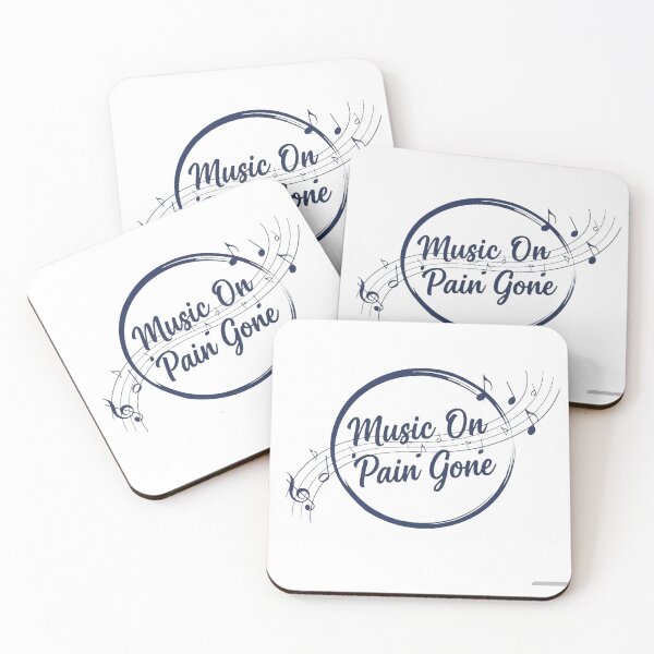 Item preview, Music On Pain Gone Logo. Music Therapy Concept Logo. designed and sold by ZyVoAli.