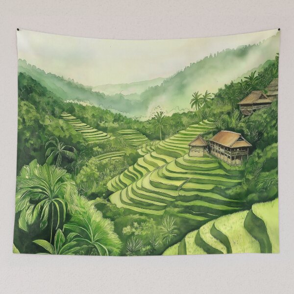 Item preview, Bali Rice Terraces Morning Mist designed and sold by Nytheris.