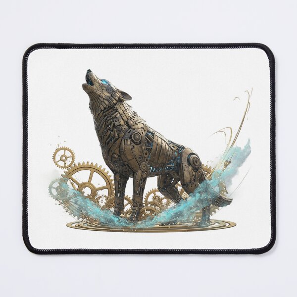 Item preview, Iron Howl – The Mechanical Spirit Wolf designed and sold by CelticSoulShop.