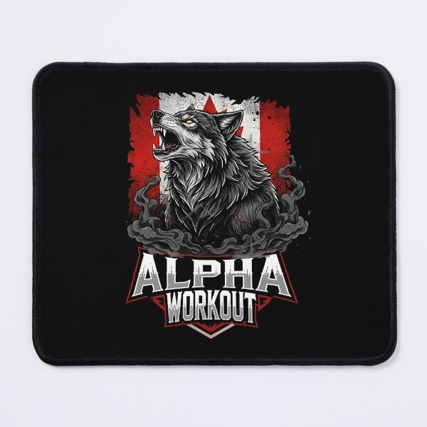 Item preview, Alpha Wolf Canada Flag Gym Design designed and sold by El Hermano Gym.