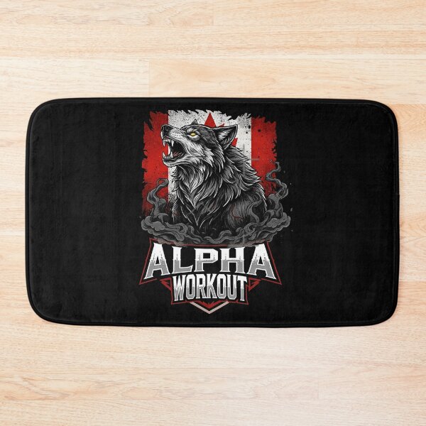 Item preview, Alpha Wolf Canada Flag Gym Design designed and sold by El Hermano Gym.