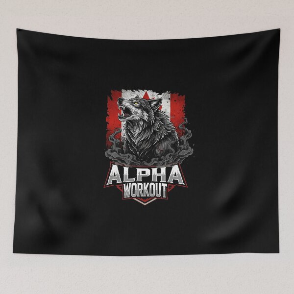Item preview, Alpha Wolf Canada Flag Gym Design designed and sold by El Hermano Gym.