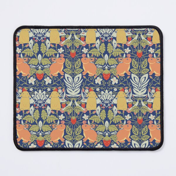 Item preview, Strawberry thief Bunnies pattern inspired by William Morris designed and sold by tayaan.