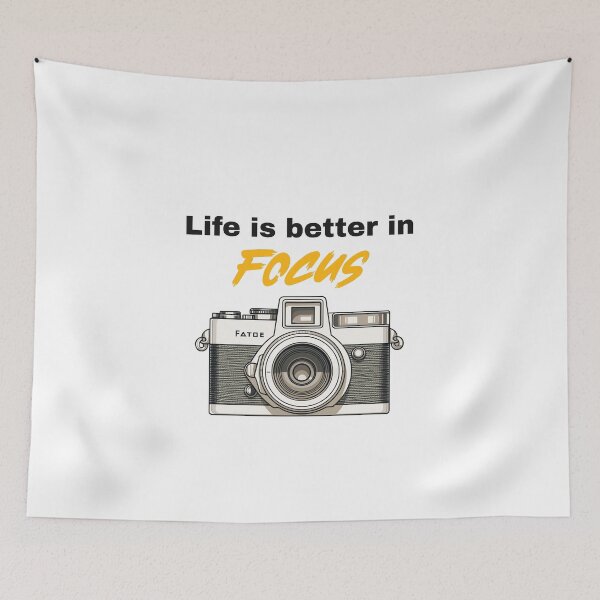 Item preview, Life Is Better in Focus – Inspirational Camera Design for Photography Lovers designed and sold by Ani-24.