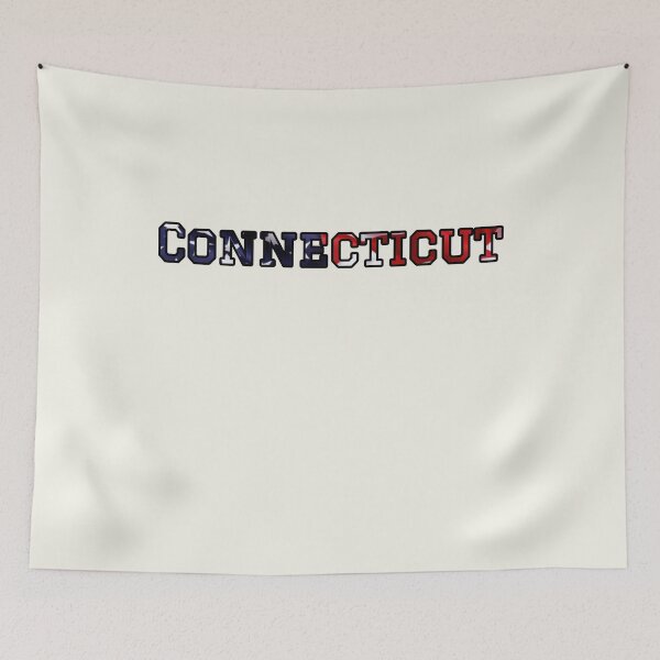 Item preview, Connecticut USA Flag Typography – Patriotic Stars and Stripes American Pride Design designed and sold by Long Family Gifts.