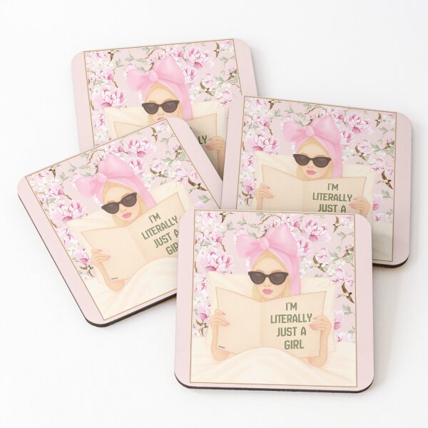 Item preview, Funny Feminist Sarcasm - I’m Literally Just A Girl designed and sold by SaltedBeachPaperie.