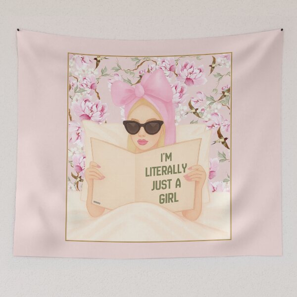 Item preview, Funny Feminist Sarcasm - I’m Literally Just A Girl designed and sold by SaltedBeachPaperie.