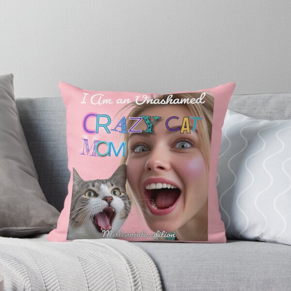 Item preview, Crazy Cat Mom Millennials Edition designed and sold by OldDogNewDawn.